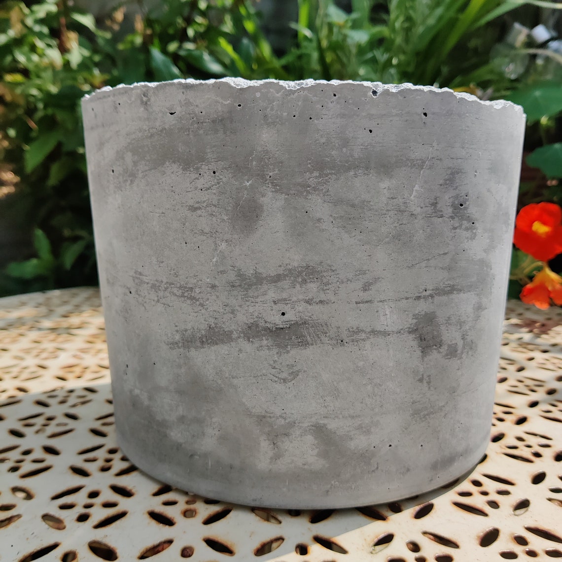Handmade Large Concrete Bowl. Cement planter bowl. Fruit Etsy