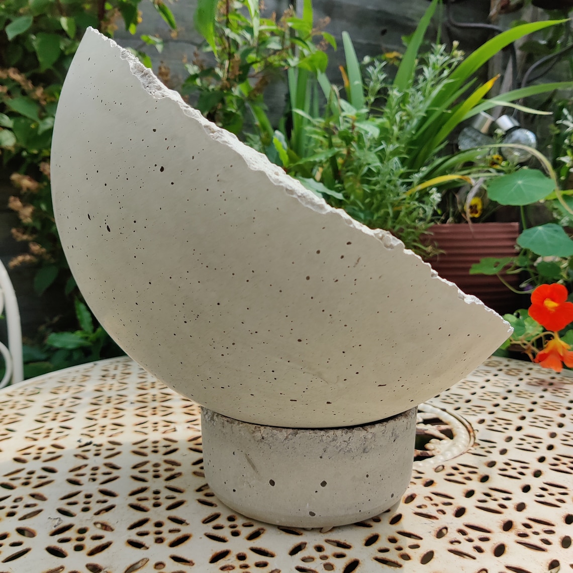 Handmade Extra Large Concrete Bowl. Cement planter bowl. Etsy