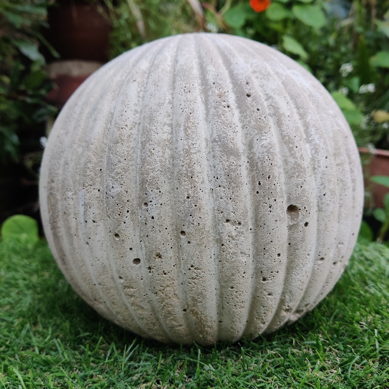 Concrete Cement Garden Sphere/Ball Large Etsy