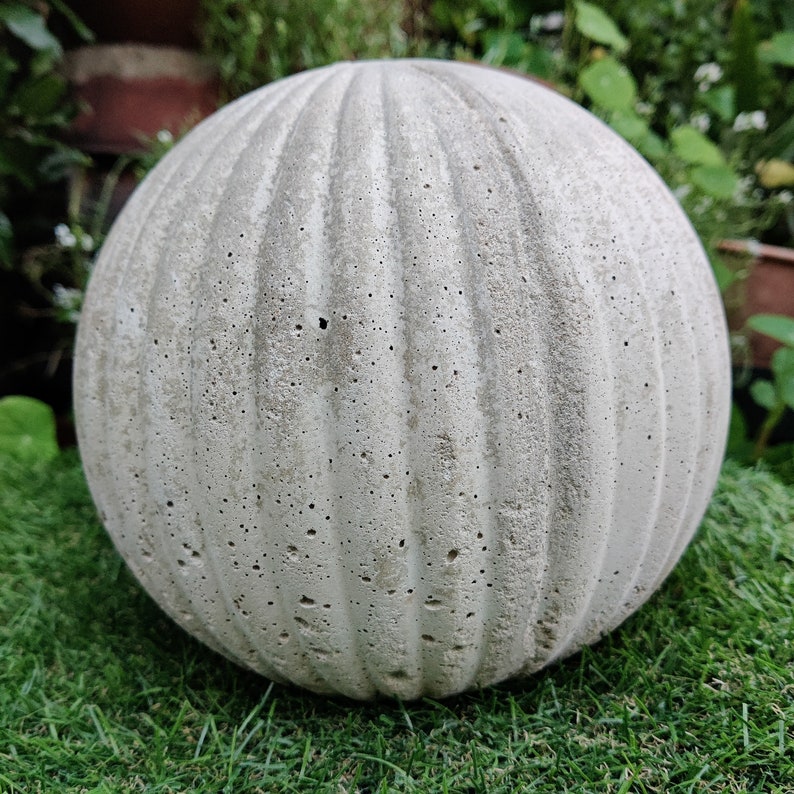 Concrete Cement Garden Sphere/Ball Large Etsy