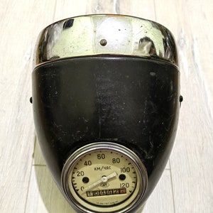 Vintage Motorcycle Headlight Metal Searchlight Motorbike Headlight Making Lamp for Renovation USSR Motorbike Lamp.#7