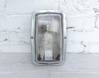 Vintage Industrial Wall Mounted Lamp Hallway Wall Light Fixture Factory Bulkhead Light Garage Lamp Made in USSR in 1989