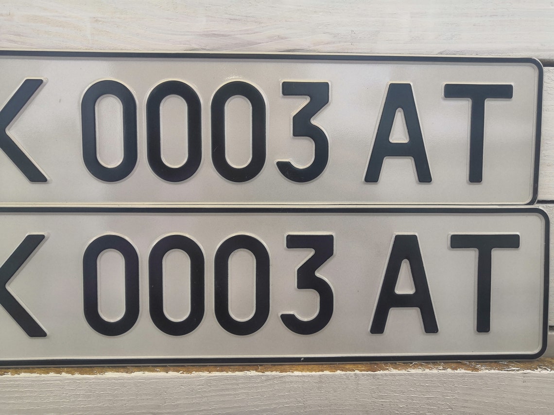Pair of Ukrainian Car Number Plates Car Licence Plates Wall Etsy