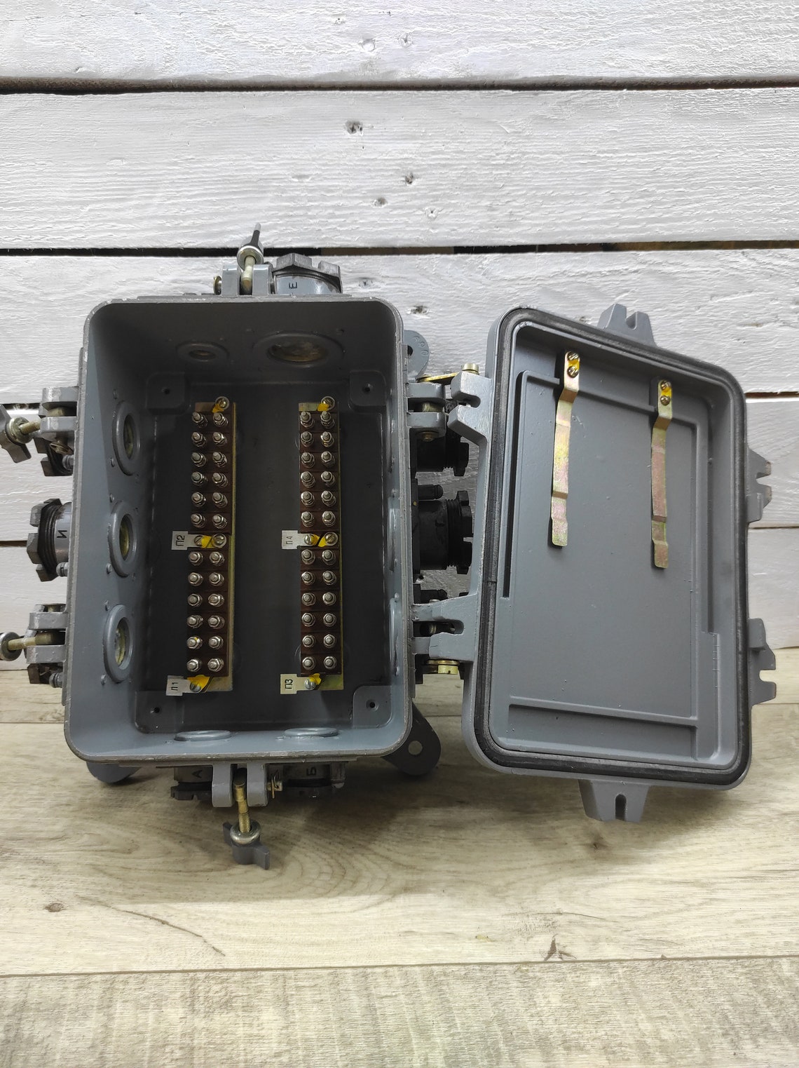 11 9 Vintage Industrial Electrical Junction Box Etsy