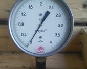 Vintage large manometer USSR pressure gauge made in 1965.