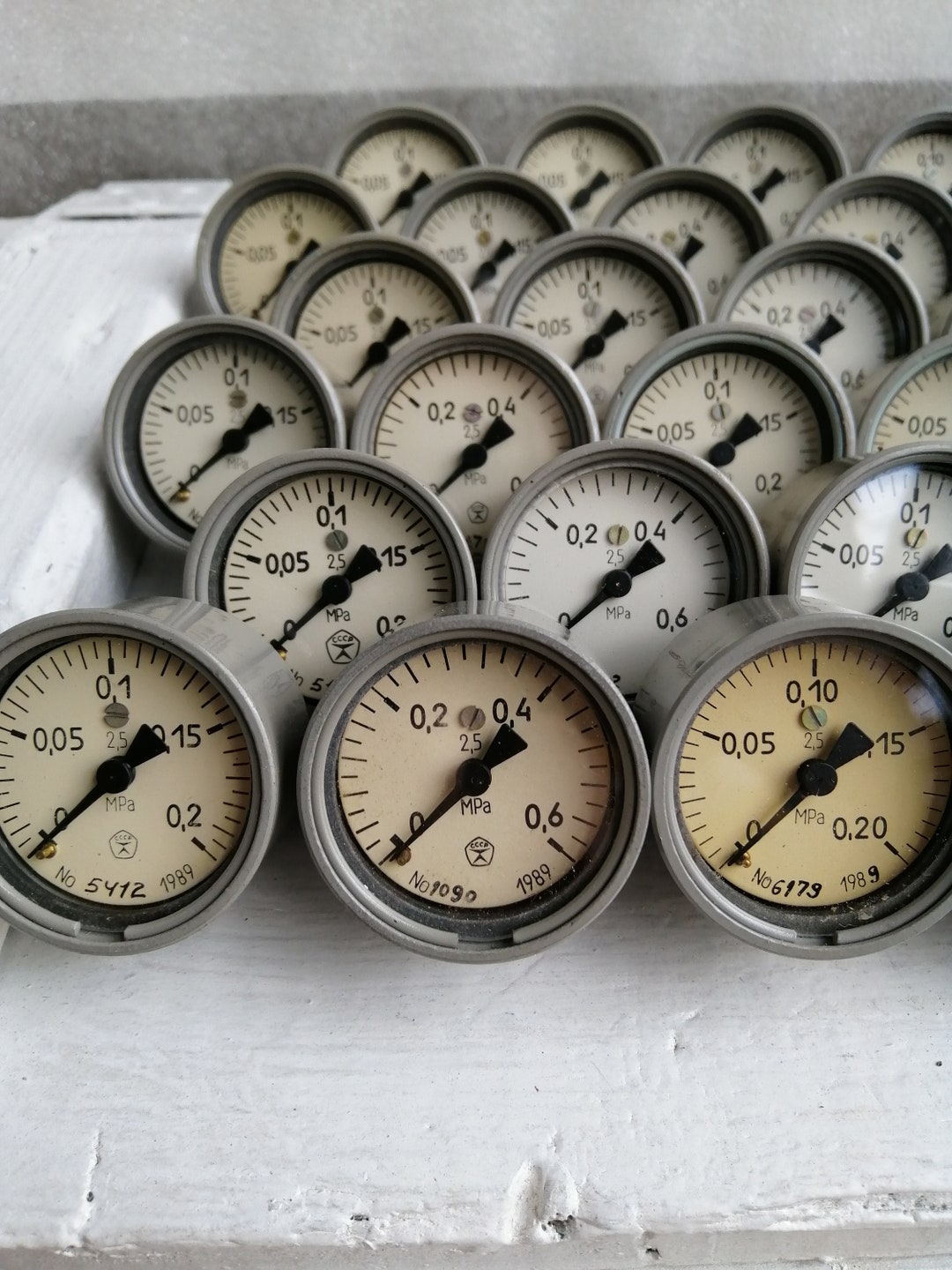 USSR Vintage Pressure Gauge Mini Pressure Gauge Small Soviet Manometer ...