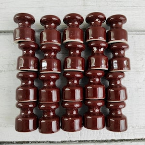 Lot of 10 Pcs Vintage Look Ceramic Insulators Retro Look Porcelain Insulator Electric Fittings and Fixtures.#3.