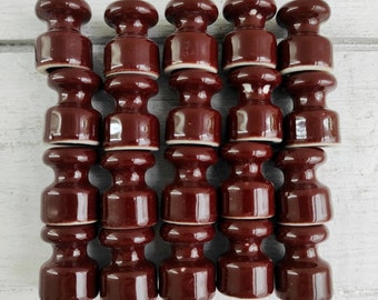 Lot of 10 Pcs Vintage Look Ceramic Insulators Retro Look Porcelain Insulator Electric Fittings and Fixtures.#3.