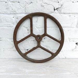 Rueda guía de correa para máquina de coser Singer antigua de pedal de 12" n.° 6