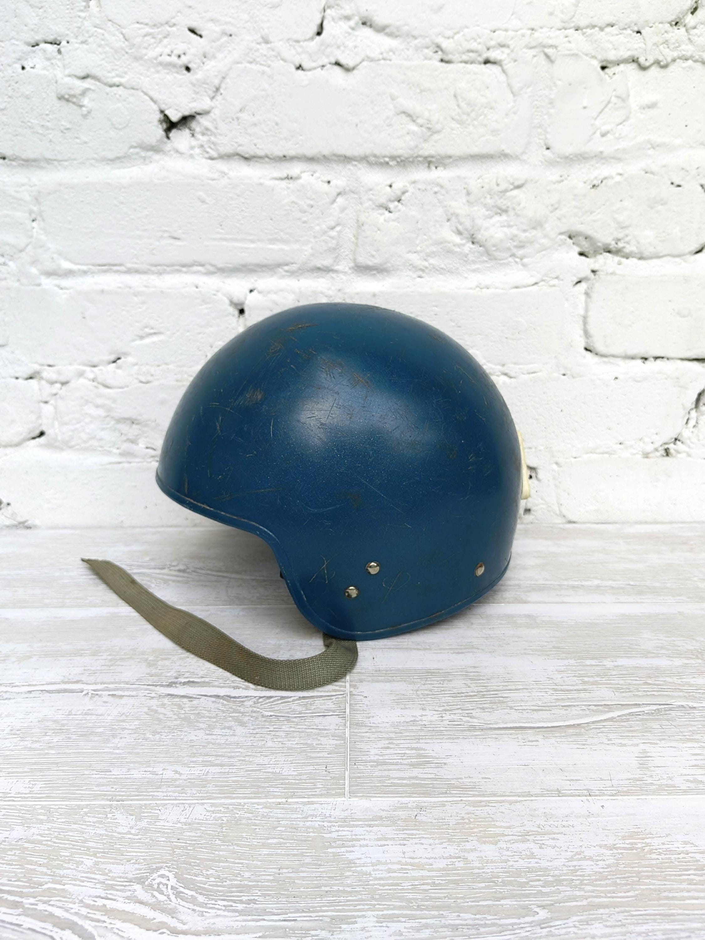 Vintage 70s Motorcycle Helmet - Etsy