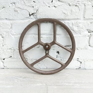 Rueda guía de correa para máquina de coser Singer antigua de pedal de 12" n.° 2