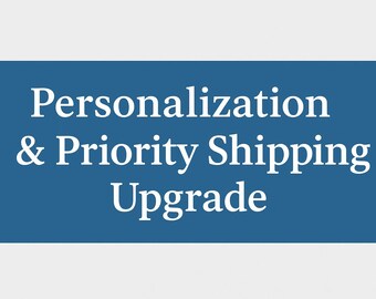 Extra Service, Custom Engraving & Priority Shipping Service