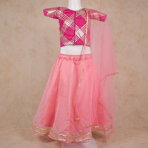 Made to order Kids Lehenga Choli | Gota Patti Indian Dress, Party Wear