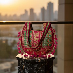 Sac à bandoulière bohème style vintage Festival hippie surdimensionné sac fourre-tout patchwork franges sac à bandoulière brodé coloré