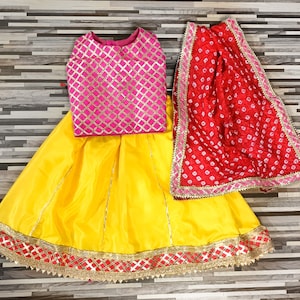 Lehenga Choli Kids Girl Party Wear Dress Ready to Wear Indian Ethnic baby shower gift toddler girl Indian