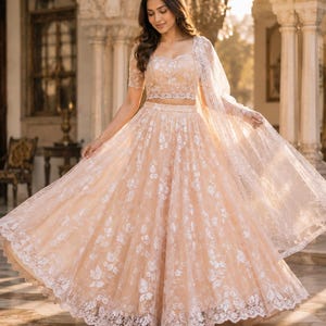 Peach Indian Style Dress - Etsy