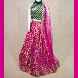 Made to order Handmade Baby Girl Lehenga | Ethnic Ghagra Choli, Festive Wear