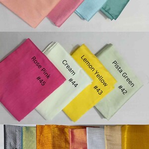 Custom Raw Silk Saree Blouse – Indian Wedding Party Wear image 8