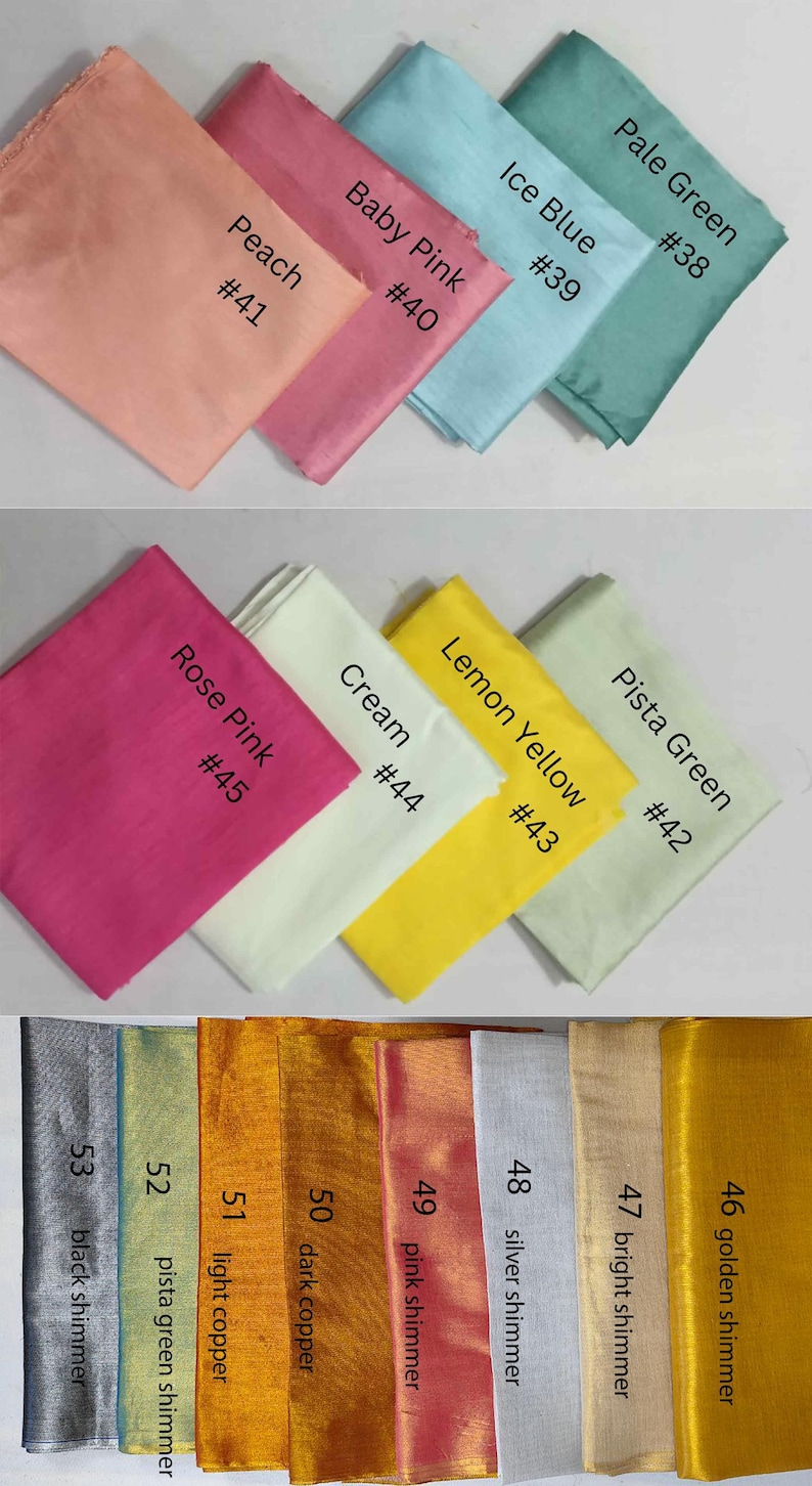 Custom Raw Silk Saree Blouse – Indian Wedding Party Wear image 8