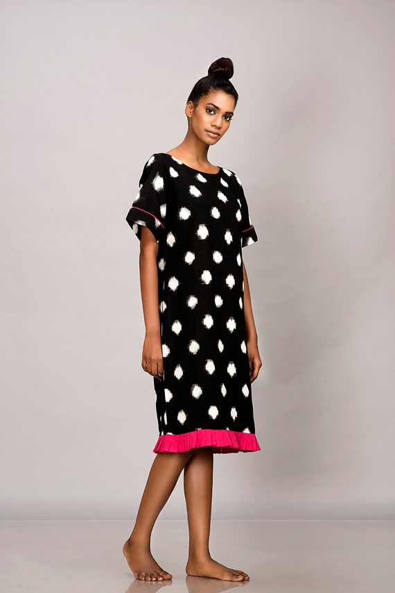 boho polka dot dress