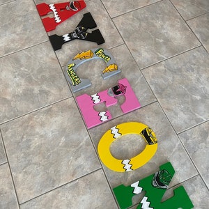 Hand Painted Power Rangers Letters (PER LETTER) - Etsy