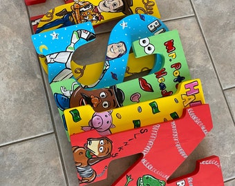 Hand Painted Toy Story Letters (PER LETTER)