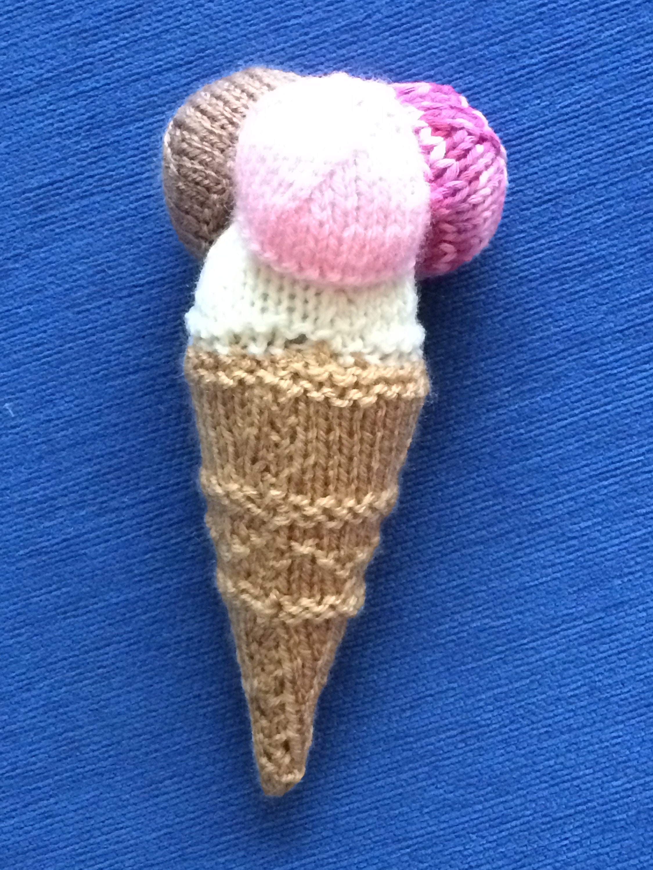 Ice Cream Cone Knitting Pattern Pdf. Etsy