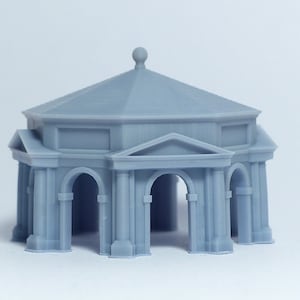 Pavillon octogonal de resina a escala N - 1:160 para kit de modelado de dioramas - Building#6