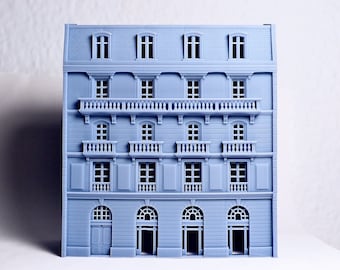 N scale European traditional street building - 1:160 for Diorama modeling kit - Building#25