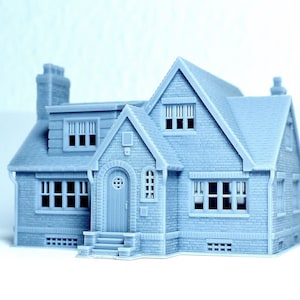 N scale Brick Cottage - 1:160 for Diorama modeling kit - Building#30
