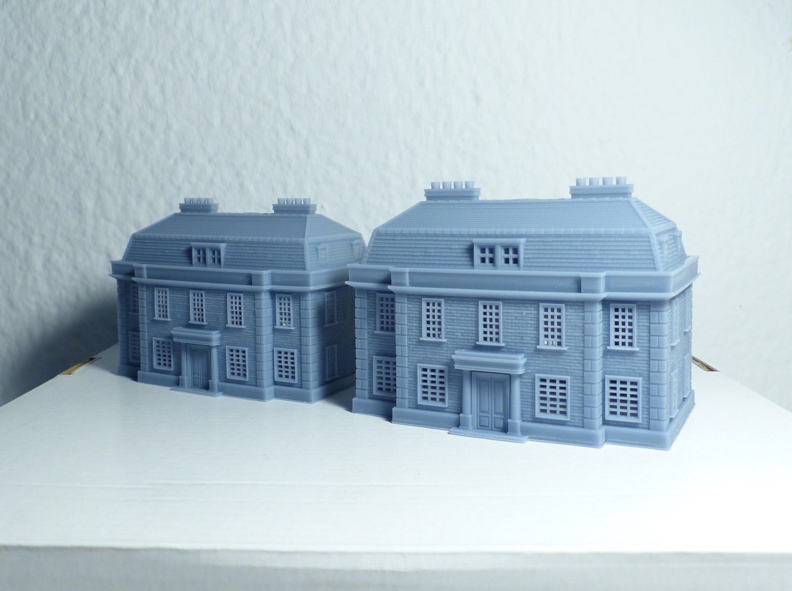 Klassische georgischen Stil Haus britische N Maßstab 1:148 | Etsy