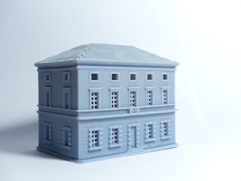 Resin Building N Scale Model Building Kit for Dioramas Etsy