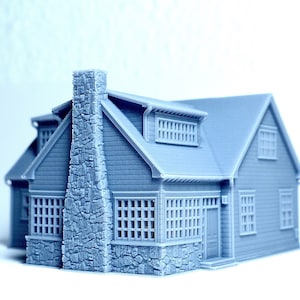 N scale Craftsman style house - 1:160 for Diorama Modeling Kit - Building#27C