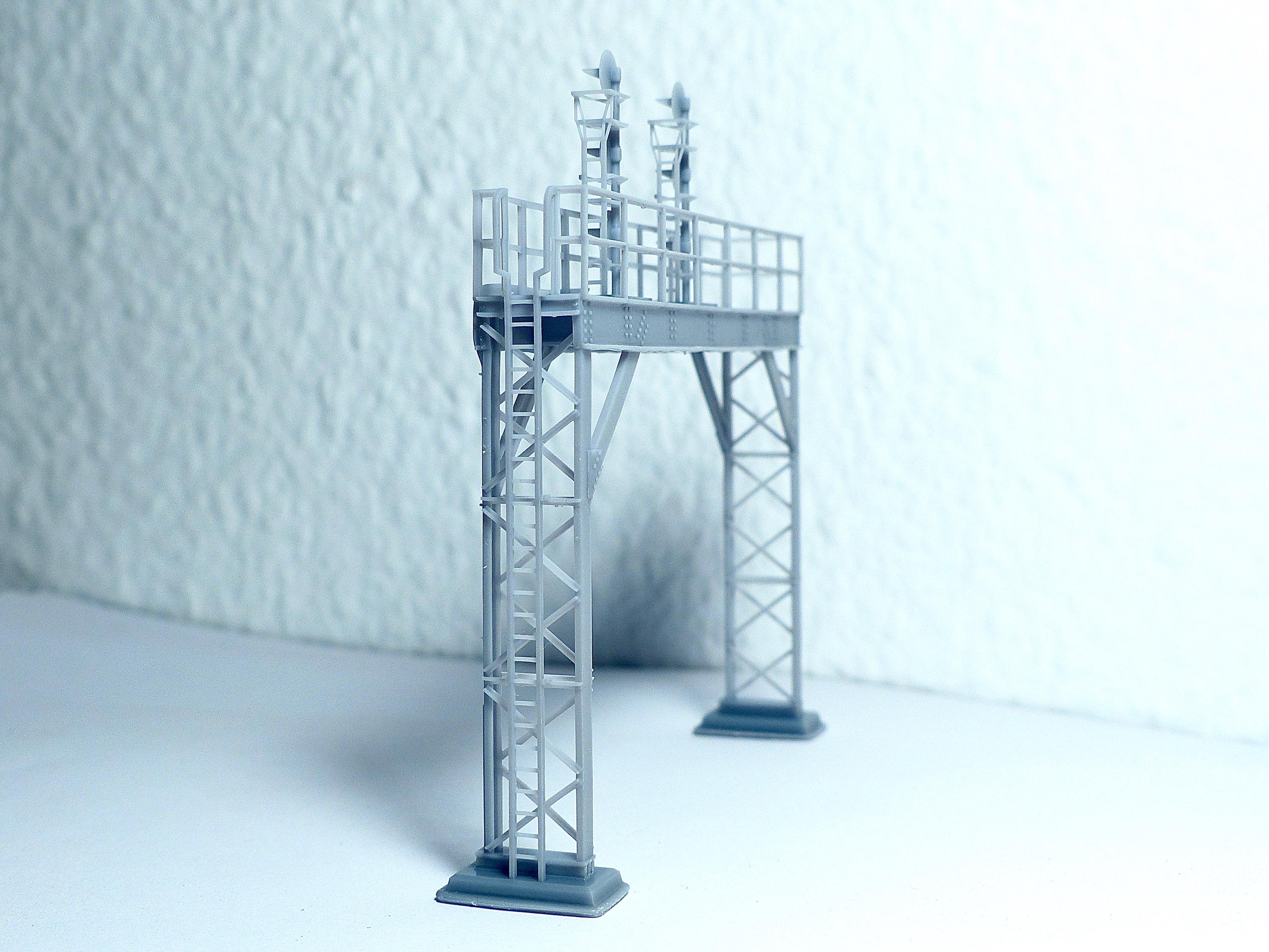 N Scale Signal Bridge - 1:160 Resin Model for Diorama - Building#37c - Etsy