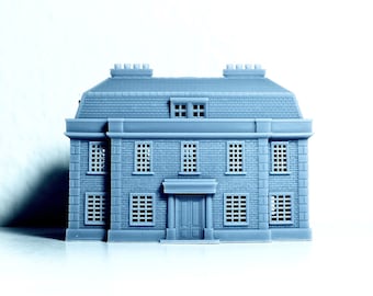N Scale Resin Georgian style House – 1:160 Diorama Building Model - Building#11
