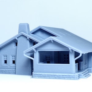 N scale Brick structure Farmhouse - 1:160 for Diorama modeling kit - Building#27F