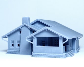N scale Brick structure Farmhouse - 1:160 for Diorama modeling kit - Building#27F