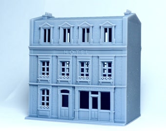 Z scale French Hotel Restaurant - 1:220 for Diorama modeling kit - Building#25B