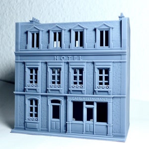 HO scale Hotel Restaurant - 1:87 for Diorama modeling kit - Building#25B