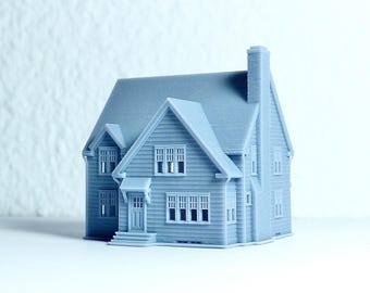 Z scale Cape Cod style house - 1:220 Resin Model for Diorama - Building#28B