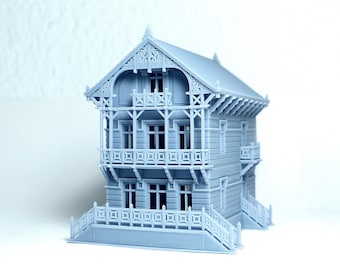 N scale European Artistic house - 1:160 for Diorama modeling kit - Building#34