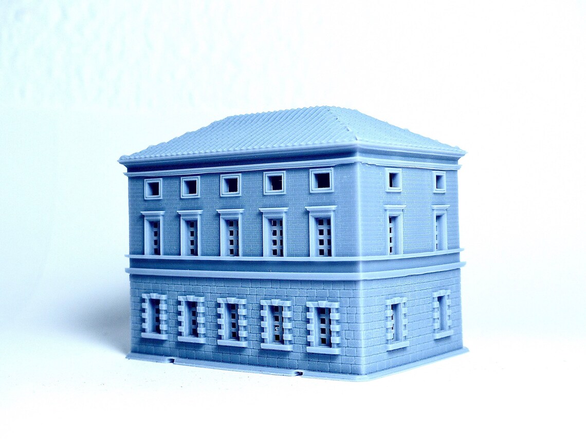Resin Building N Scale Model Building Kit for Dioramas Etsy