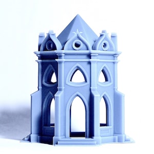 N scale Gothic style temple-like pavilion - 1:160 for diorama modeling kit - Building#17D