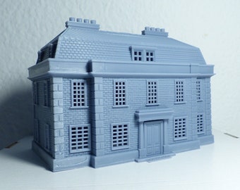 HO scale Classic Georgian style house - 1:87 for diorama modeling kit