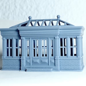 HO scale British Orangerie building - 1:87 for Diorama modeling kit - Building#15B