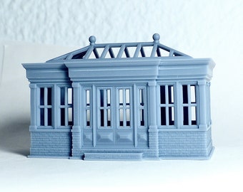 HO scale British Orangerie building - 1:87 for Diorama modeling kit - Building#15B