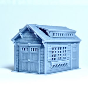 N scale Garden Shed Craftsman style - 1:160 for Diorama modeling kit - Building#27H