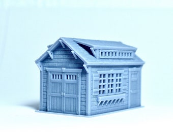 N scale Garden Shed Craftsman style - 1:160 for Diorama modeling kit - Building#27H