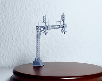 N Scale CO Cantilever Signal Bridge – Resin Model Railroad Structure (1:160) - Building#37L