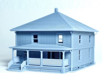 Adorable modern house - N scale 1:160 for Diorama modeling kit - Building#19